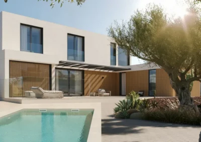 Proyecto vivienda madera técnica WPC