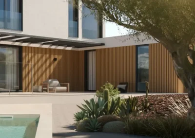 Proyecto vivienda madera técnica WPC