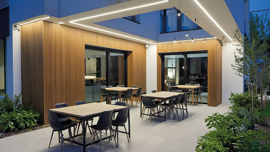 GEO-terraza Celosía ventilada Batten. Terrazas